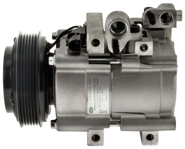 AC COMPRESSOR FITS HYUNDAI iLOAD ON WHITE BACKGROUND