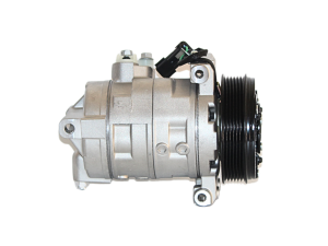 Ac Compressor fits Jeep Wrangler 07-on white background.