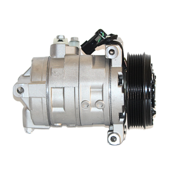 Ac Compressor fits Jeep Wrangler 07-on white background.