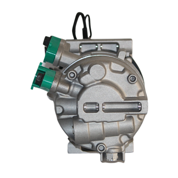 This is an ac compressor that fits Hyundai Elantra i30 Kia Cerato on white background