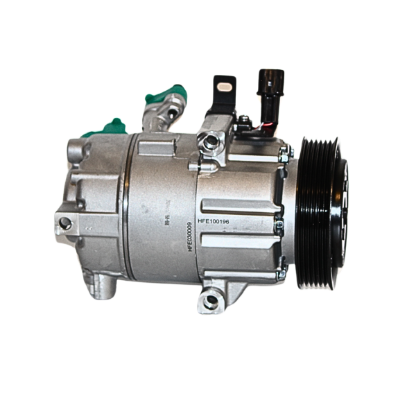 Genuine AC Compressor fits Hyundai Elantra on white background