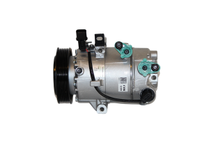 Genuine AC Compressor fits Hyundai Elantra on white background