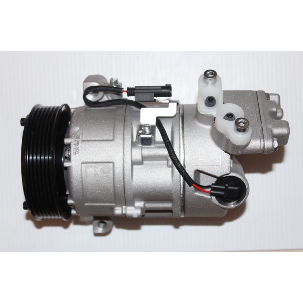 BMW 3 E90 AC Compressor made of metal on a white background