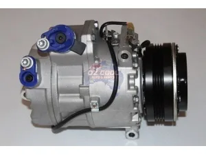 Bmw x5 AC compressor on white background