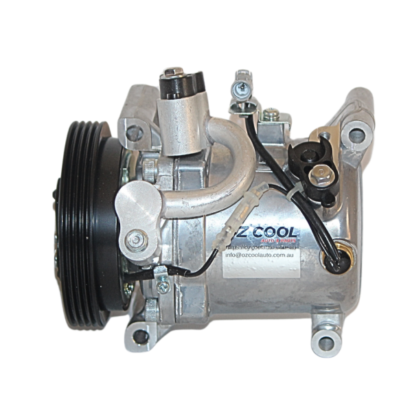 AC COMPRESSOR FITS SUZUKI SWIFT SX4 and HOLDEN CRUZE on white background